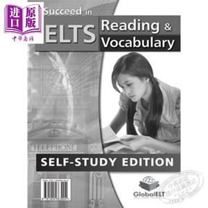 预售 Succeed in IELTS Reading & Vocabulary Self-Study Edition GLOBAL ELT出版 雅思阅读&词汇自学套装 12岁以上【中商原版】