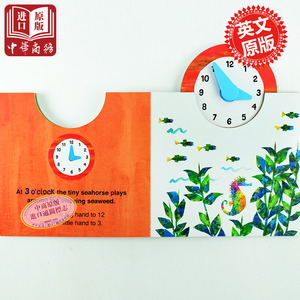 What’s the Time?纸板立体书Eric Carle艾瑞卡尔好饥饿的毛毛虫The Very Hungry Caterpillar Eric Carle艾瑞卡尔时间学习时钟