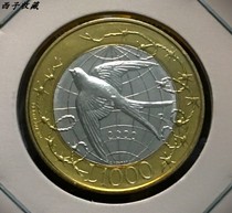 (spot) San Marino 2000 1000 Lira bicolor coin diameter 27MM
