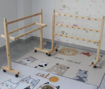 Kindergarten towel rack Childrens towel rack Solid Wood towel rack Removable rack Bath towel rack Baby towel rack