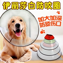 Pets lengthened to deepen Elizabeth Circle Special Dog headgear cover neck ring gold wool Alaska Anti-bite