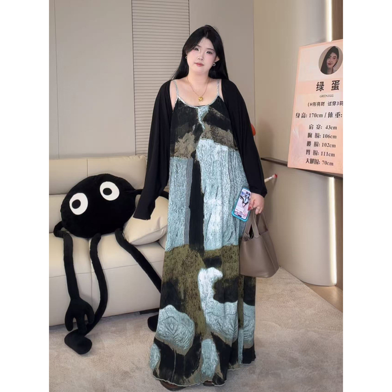 ◆ Bathed in the Breeze! Zen-Like Feeling ◆ Tall People's Casual Batwing Cardigan with a Stylish Vibe and Long Slip Dress W1608 ◆ Bathed in the Breeze! Zen-Like Feeling ◆ Tall People's Casual Batwing Cardigan with a Stylish Vibe and Long Slip Dress W1608