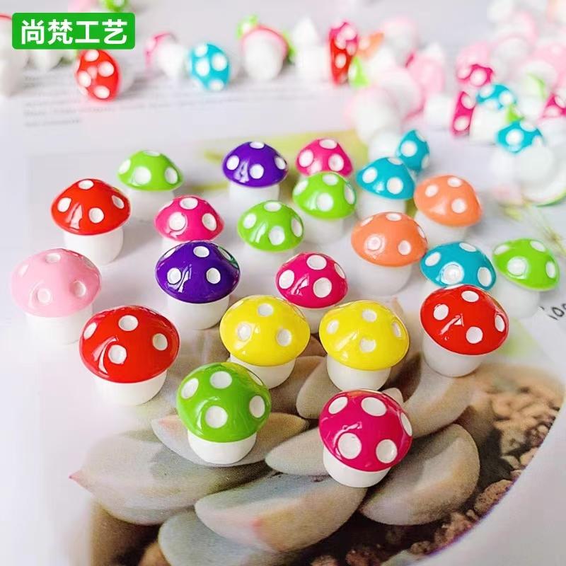 Simulated Plant Foam Mushroom Colorfulful Mushroom Small Mushroom Micro Landscape Potted Bonsai Ornaments Accessories