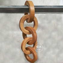 Cherish Wood With Magnet Solid Wood Pants Hook Beech Wood Round Hanging Ring Clothing Shop Special Wood Ring Wood Ring Silk Scarf Tie
