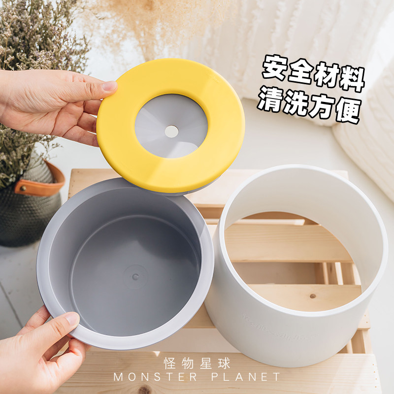 Korean Yogi Dog Bowl, Non-Wet Mouth Water Bowl, Pet Water Dispenser, Buoyant Floating Water Basin, Water Dispenser, Cervical Spine Protection