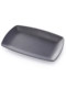 Special plate for barbecue restaurant rectangular commercial melamine plastic black creative personalized tableware imitation porcelain hot pot dish