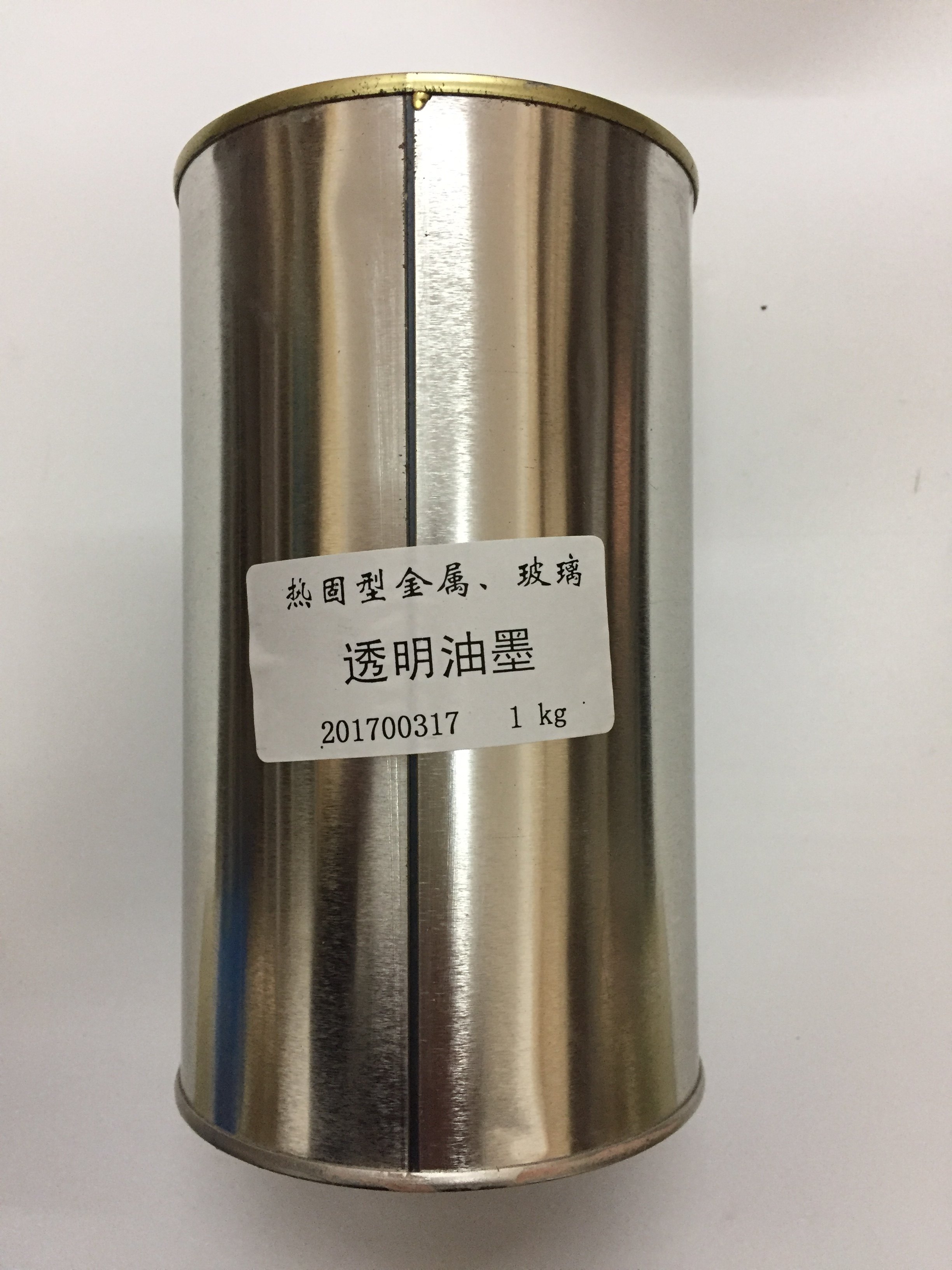 Thermosetting metal glass ink Transparent oil bright light printing iron ink Screen printing Aluminum plate glass ink