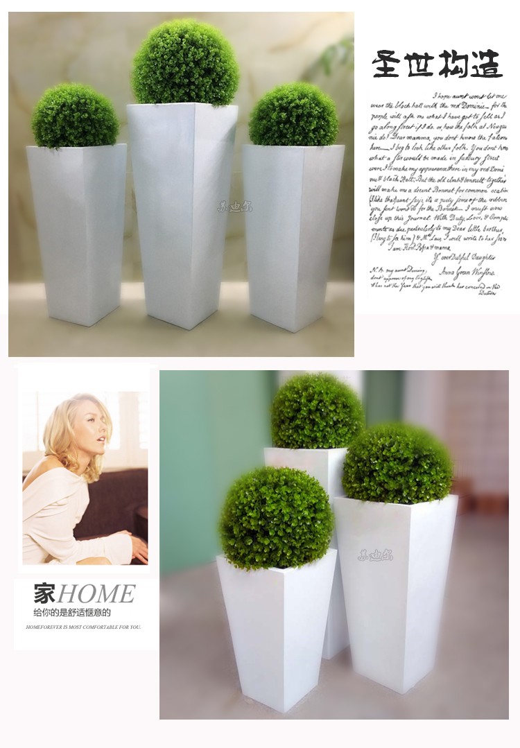 Vườn hoa ngoài trời ban công trồng cây xanh trồng hoa chậu giá sàn sắt rèn hoa máng phân vùng bình hoa - Vase / Bồn hoa & Kệ những bình hoa đẹp