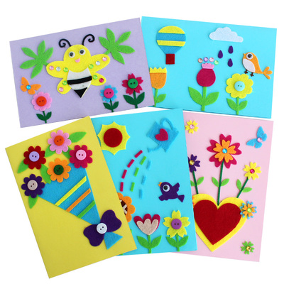 儿童自制立体贺卡新年春节礼物