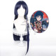 Genshin Impact Cos Wig Fool Executive Dark Blue Pot Cover Headband ຈຸດເດັ່ນ