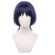 Genshin Impact Cos Wig Fool Executive Dark Blue Pot Cover Headband ຈຸດເດັ່ນ