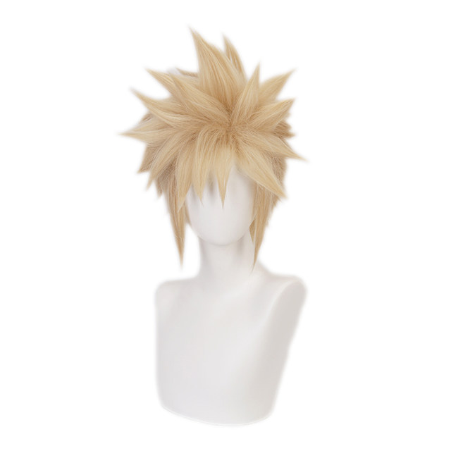 Final Fantasy 7 Claude Strife cosplay wig ຂອງແມ່ຍິງປີ້ນກັບກັນ