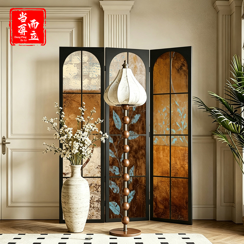 Movable Screen Partition French-Style Entryway Blocking Balcony Living Room Folding Sofa Screen Background Wall Movable Screen Partition French-Style Entryway Blocking Balcony Living Room Folding Sofa Screen Background Wall