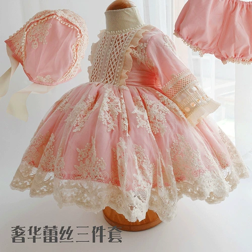 Платье, юбка, наряд маленькой принцессы, комплект, Испания, 3 предмета, подарок на день рождения
