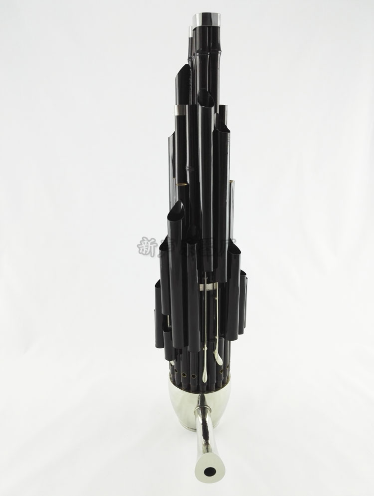 Purple Bamboo Sheng Musical Instrument 24 Reed Sheng 24 Spring Plus Key Professional Live Fight Flared Sheng 24 Miao Sheng D