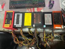 Rated 300W 400W 500W large fan power supply support 6P graphics card power supply