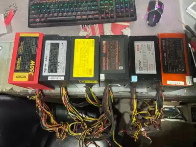 Rated 300W 400W 500W large fan power supply supports 6p graphics card power supply