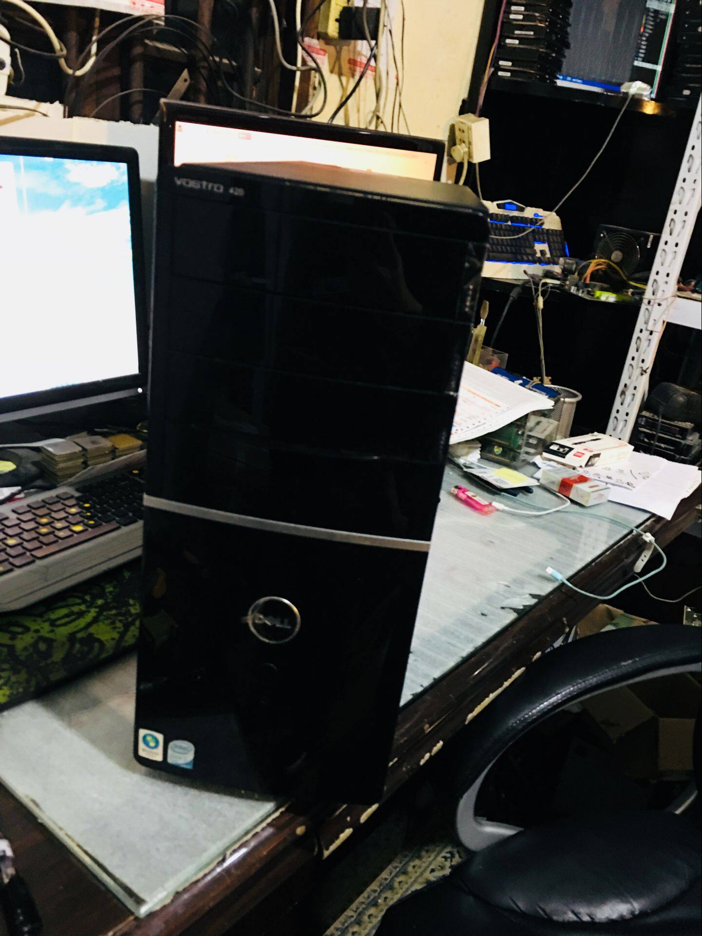 Dell Vostro 420 quasi-system G45 motherboard N185P monitors ATX large board DDR2 4 PCI slots