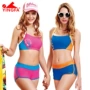 Thanh niên mặc đồ thể thao nữ bình thường kiểu vest thể thao kiểu dáng áo tắm Y1601 	bikini 2 mảnh màu trắng	