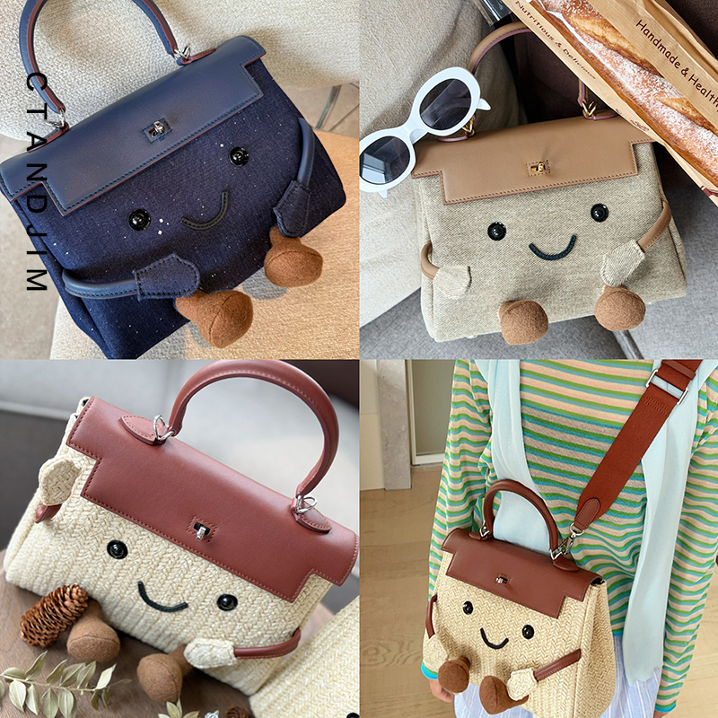Ctandjim Adds Some Fun to Life, Little Elf Handbag, Single Wrist 25cm Commuter Handbag, Crossbody Bag, Tote Bag