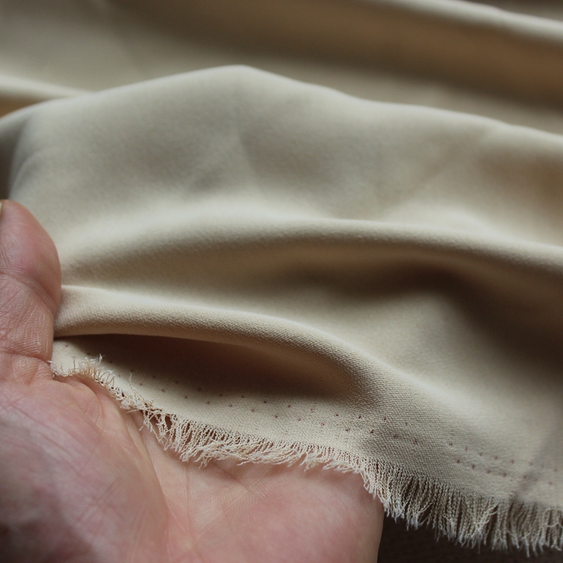 Special Offer: Khaki Plain Medium-Thick Soft Drapey Wide-Leg Pants Fabric, 140*200cm