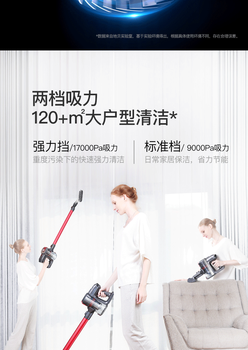 [Tự vận hành] Dibea sò không dây máy hút bụi gia đình nhỏ D008Pro hút mạnh - Máy hút bụi máy thổi hút bụi