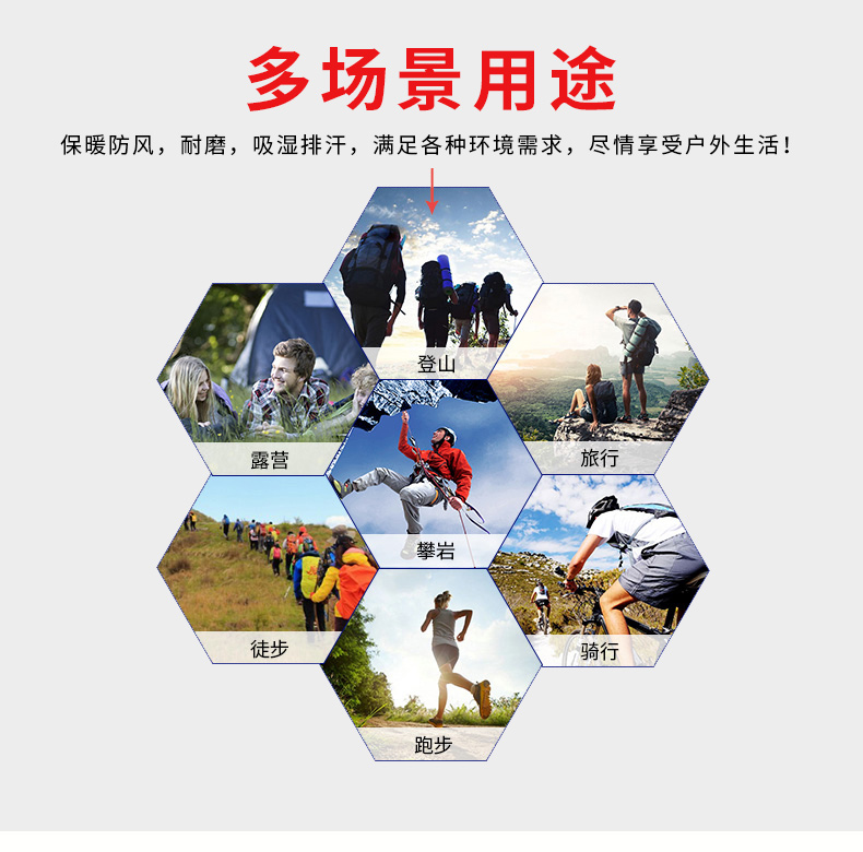 地球科学家 男女 防风保暖弹力软壳衣 图3