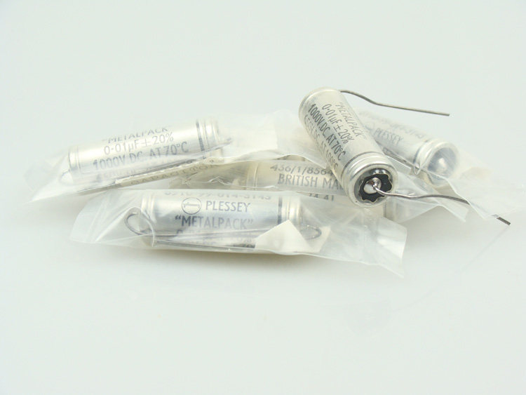 Brand new TCC PLESSEY UK 0 01UF1000V Antique oil immersion coupling capacitive