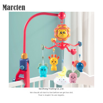  Newborn baby soothing toy Rotating bedbell Hanging two-month baby hand bell(marcten)