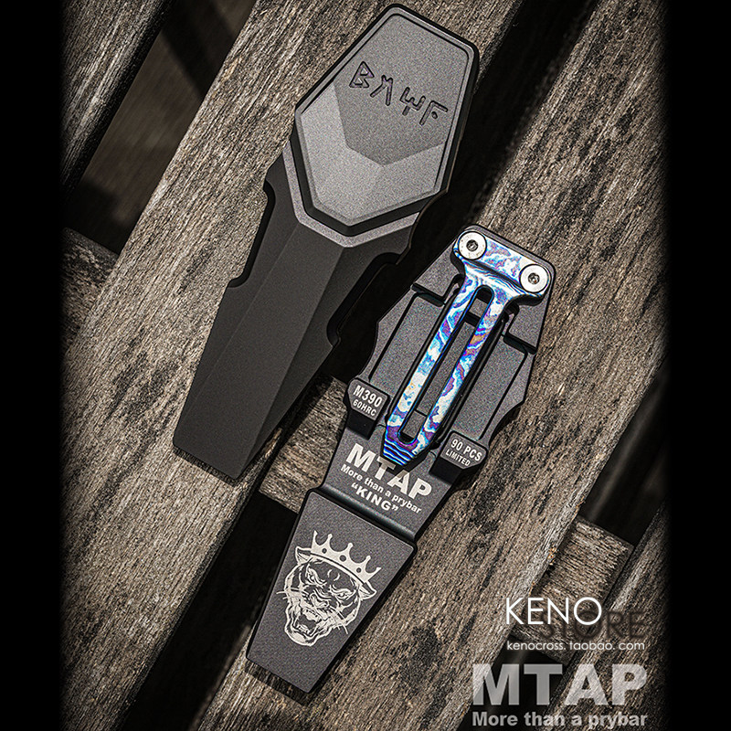 Chenguang MTAP Black Panther tactical crowbar pops M390 portable bottle opener cool play outdoor tools EDC