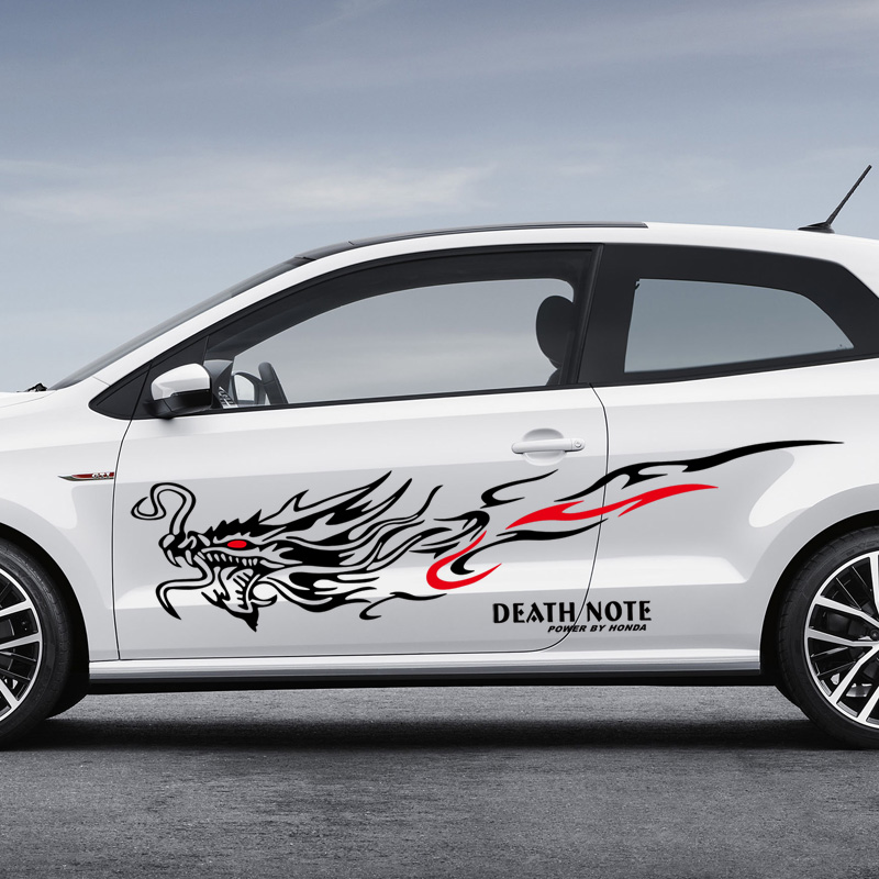 Dragon totem car stickers GM pull flower full body stickers Dragon door stickers personality modification set