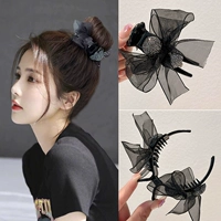 Летняя заколка для волос с бантиком, хвостик, заколка-крабик, изысканный стиль