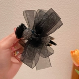 Летняя заколка для волос с бантиком, хвостик, заколка-крабик, изысканный стиль