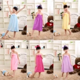 Детское банное полотенце, мягкий топ без лямок, милый банный халат, подходит для подростков, хорошо впитывает воду