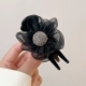 Черная заколка-крабик