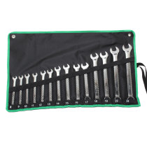 Taiwan Baogong HW6514B 14-piece dual-use wrench set Metric imported Plum open group car repair fork tool