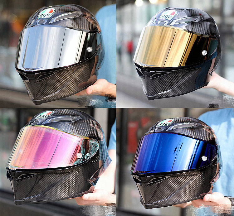 (Shadow Locomotive) AGV Pista GPRR Original factory Safety Helmet Plated Silver Plated Gold Black Sheet Anti-Fog Patch