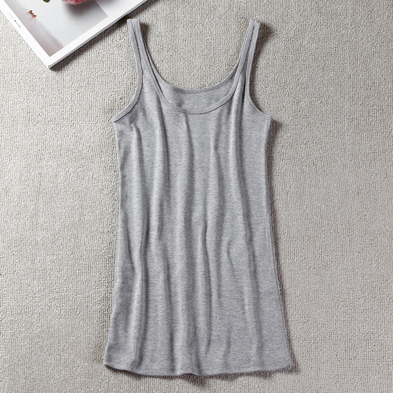 2018 mùa hè mới mỏng đáy áo sơ mi sling nữ sanding hoang dã màu rắn thời trang đàn hồi vest shop quần áo nữ