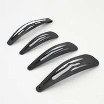 Korean version of black matte simple and generous hair clip BB clip bangs clip broken hair clip Face wash single product duck clip
