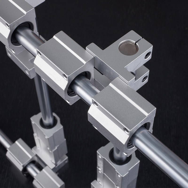 Cross rail optical axis rail slide bar XY cross rail cylindrical slide linear rail slider light set slide
