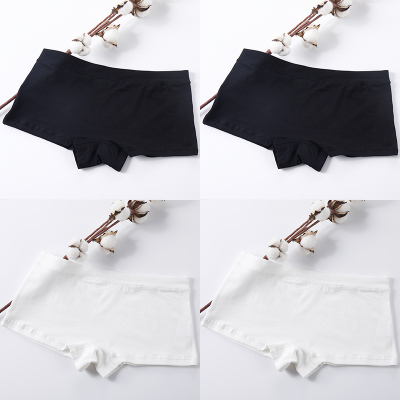 Phẳng góc đồ lót Bà bông eo 100cotton cô gái da trắng đánh dấu bốn-góc quần phụ nữ đang lớn Mordale dày.