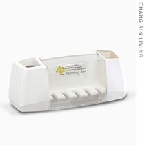Adhesive toothbrush holder plastic toothbrush toothpaste rack storage box Korea imported ChangSinLiving