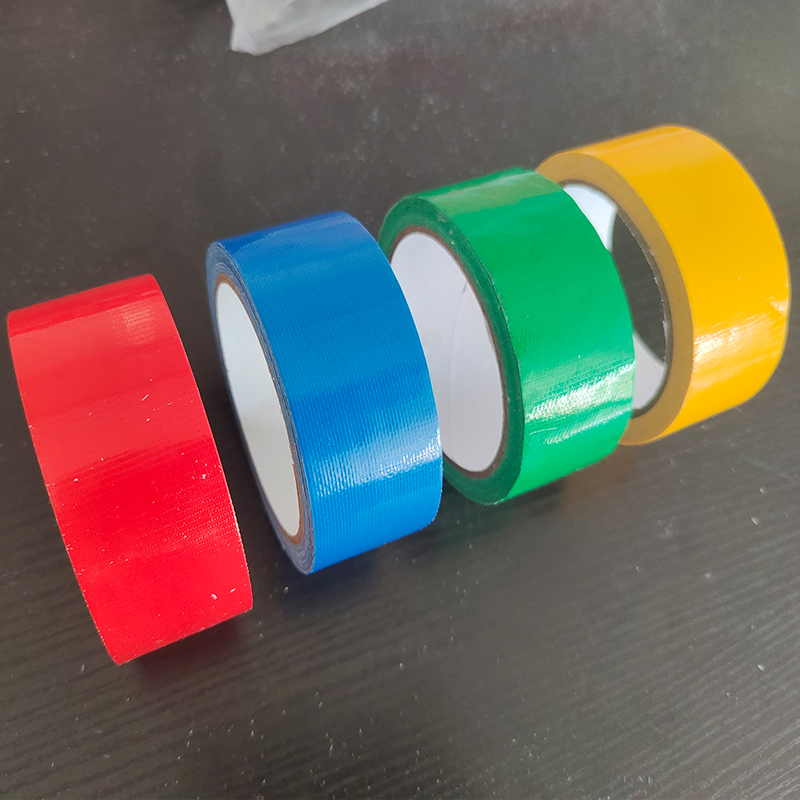 Red Yellow Blue Green Floor Adhesive Tape Cloth Base Caution Adhesive Tape Mulch Special Powerful Ground Scribe Mark Stickly Abrasion Resistant