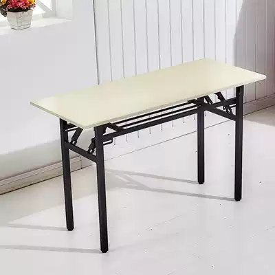 Folding table Simple long table Classroom desk Rectangular conference training table Simple home desk Dining table
