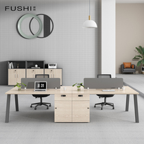 Staff Desk Chair Composition Staff Minimalist Modern Furniture Station Office Holders Four Double Digit Desk