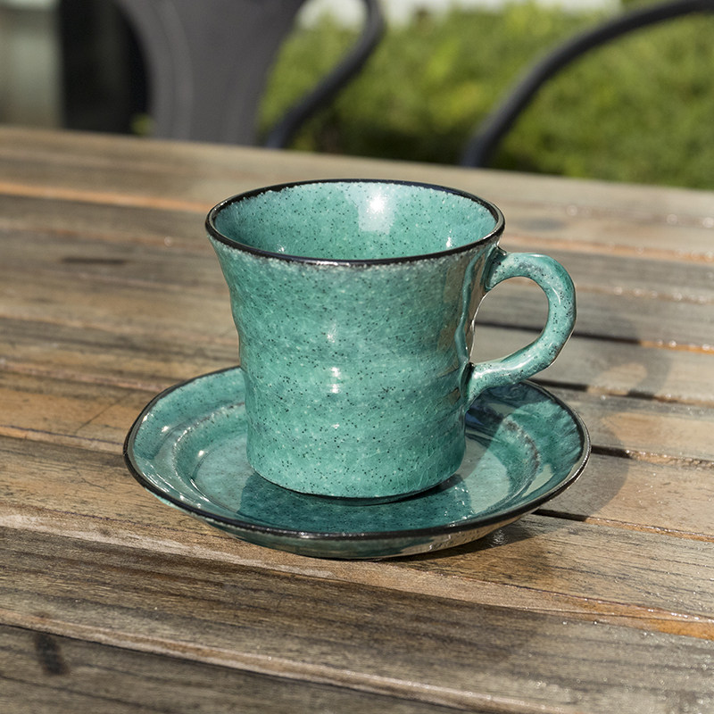 Kokugawa Machiya Japanese original imported Turkish blue coffee cup Japanese ceramic mug