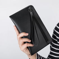 New long wallet mens zipper wallet ladies clutch bag clutch bag mobile phone coin wallet custom logo