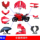 Jiaolong 400/200 shell полный комплект аксессуаров, панель, передняя панель, большая защитная пластина, зеркало заднего вида, фонарь, топливный бак, дефлекторная крышка mini 1