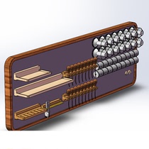 Nameplate Wall Shelf Leather Art Designer Studio Nordic Brief Wall-mounted Strong Magnet Art Containing Wall