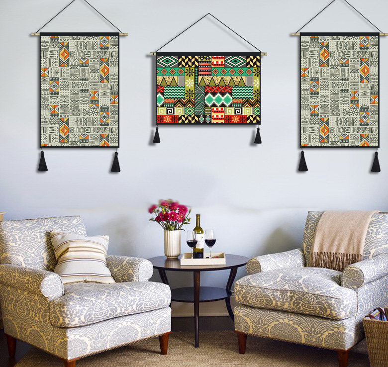 B & B trang trí vải bohemian tấm thảm phòng ngủ cạnh giường vải sơn tấm thảm tùy chỉnh phong cách dân tộc hiên bức tranh thảm treo tường 2m